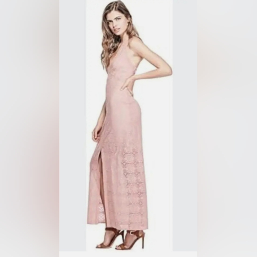*NWT Guess Emery Halter Maxi Dress